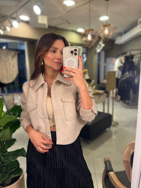 Chaqueta Paño Avena