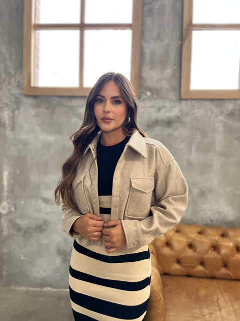 Chaqueta Paño Avena