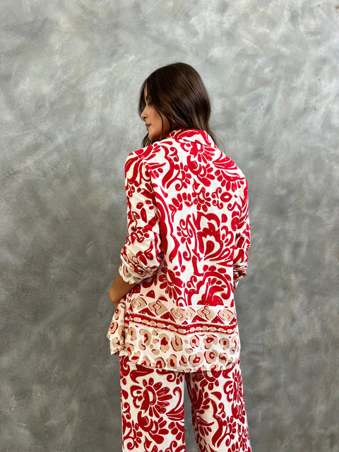 Conjunto Camisa+Pantalon Rojo