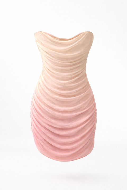 Vestido strapless